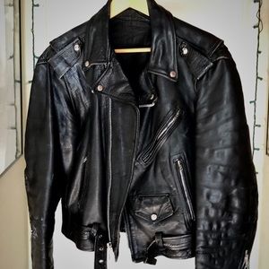 Black Leather Biker Jacket